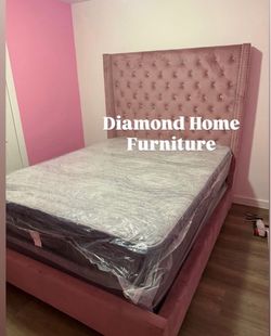 Cama hermosa queen con colchón 🔥🌸🔥🌸🔥🌸🔥🌸🔥🚛📦
