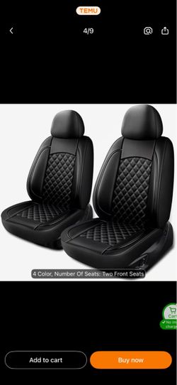 Faux leather seat covers