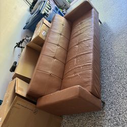 Faux Leather Sofa Sleeper