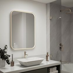 NEW Artika Royce 32” × 24” LED Bathroom Mirror with Defogger – $80
