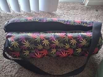 Colorful Leaf Print cushion Duffle Bag