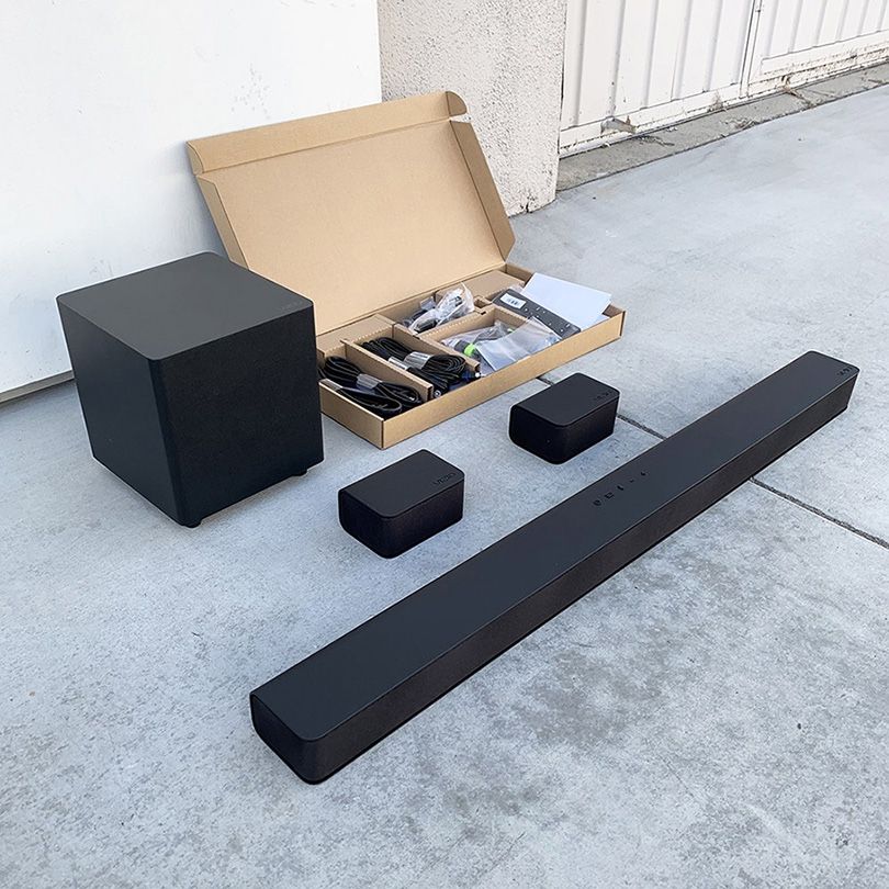 (New in box) $140 VIZIO 5.1 Home Theater Sound Bar, Bluetooth, Wireless Subwoofer, Dolby Audio w/ Remote (V51x-J6)