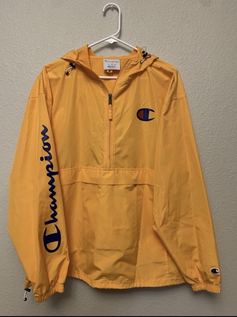 Men’s Champion 3/4 Windbreaker - Size L - Orange