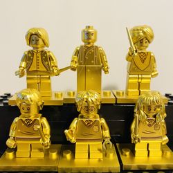 Golden Harry Potter Minifigures Anniversary | New Custom LEGO Compatible Toys