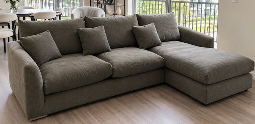Valyou Gray Sectional Sofa with Chaise Lounge