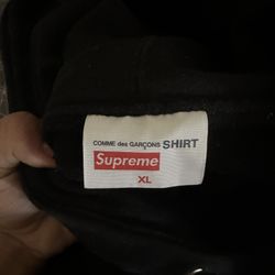 Comme des Garcons Supreme Split Box Logo Hoodie