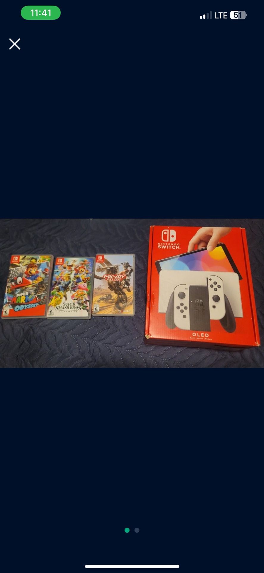 Nintendo Switch OLED – Brand New + 3 Games!