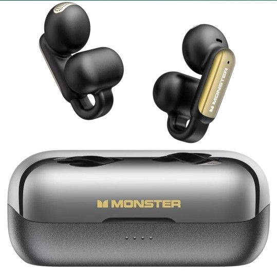 Monster Open Ear Clip-On Ear Buds. AC601 Model Brand New In Box