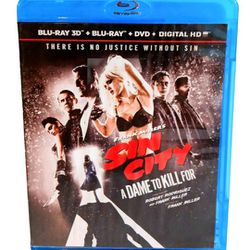 Sin City: A Dame to Kill For Blu-ray 3D +Blu-ray + DVD + Digital HD 3-Discs New