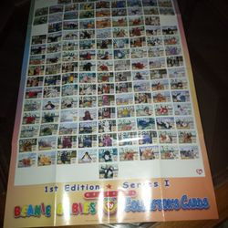 2 Posters: BEANIE BABIES Collector Cards