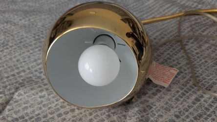 Modern Gold Clip-On Lamp with Gooseneck | Desk, Shelf, or Headboard Light