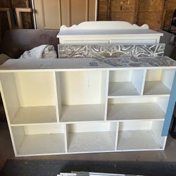 White Painted Shelves