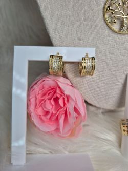 Beautiful Earrings 14K gold laminated hypoallergenic waterproof non tarnish excellent quality jewelry prices are on the description