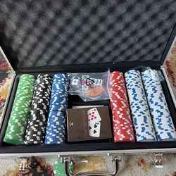 Poker Chip Set w/ Aluminum Case (Casino Style Set)