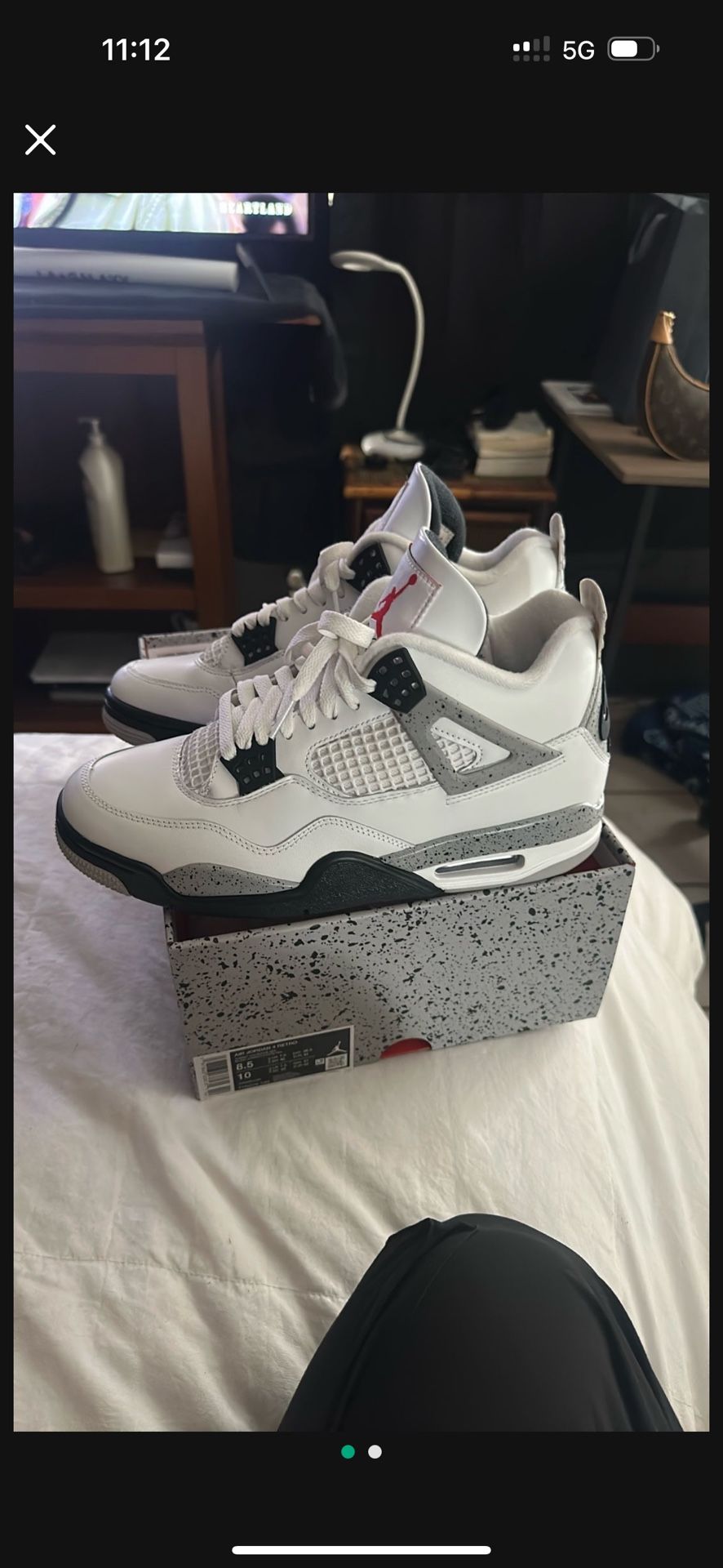 Jordan 4 White Cement