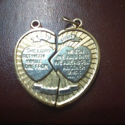 14K Gold Heart Pendant 