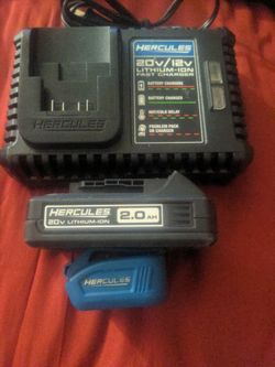 20v/12v Fast charger, Battery, and USB Port Battery Adapter