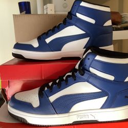 NEW MENS PUMA REBOUND LAYUP DUAL SOFTFOAM COMFORT BASKETBALL 🏀 SNEAKERS Sz 11