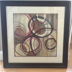 Framed Wall Art.  Frame Size:  27”x27”