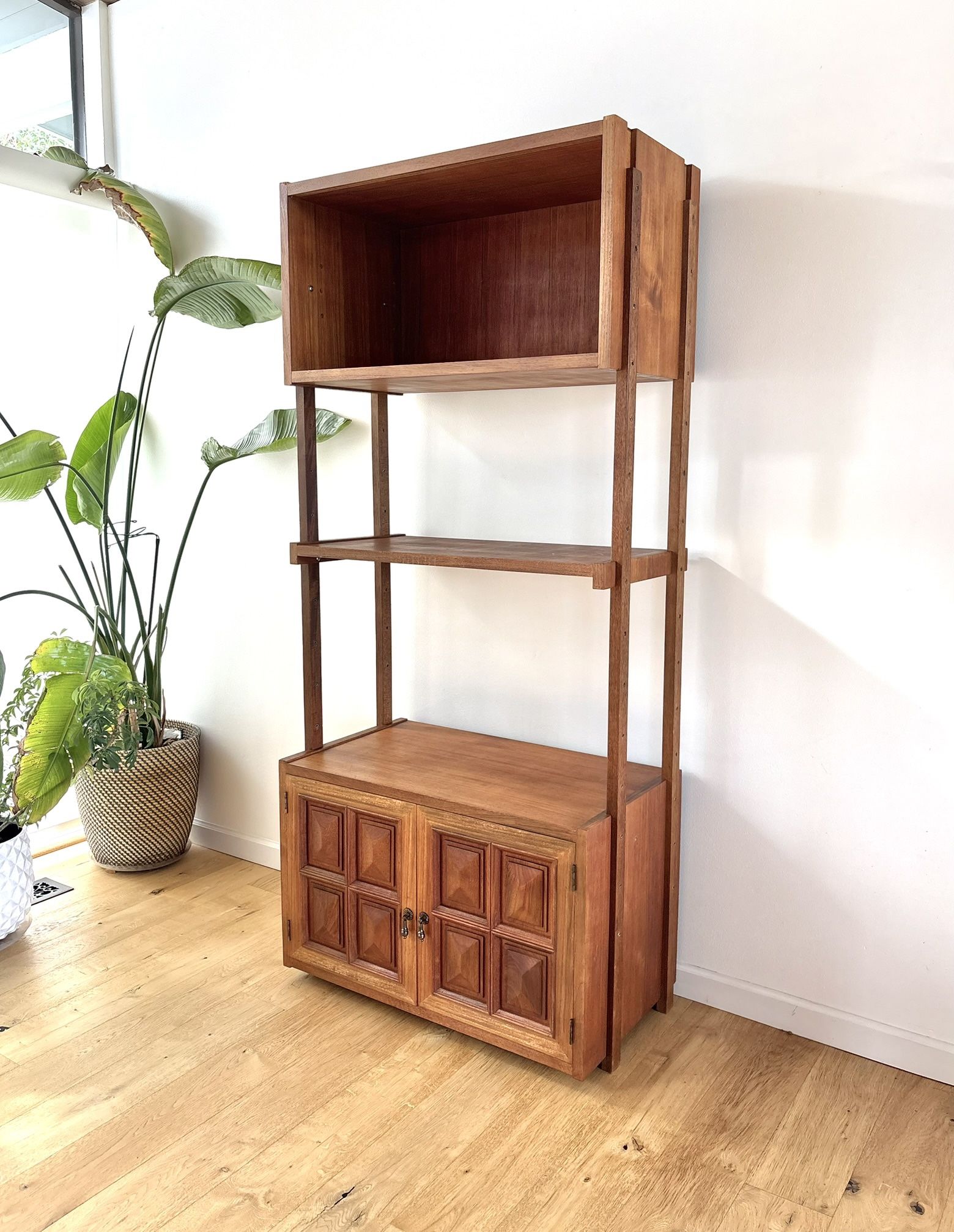 Mid Century Teak Shelving Unit
