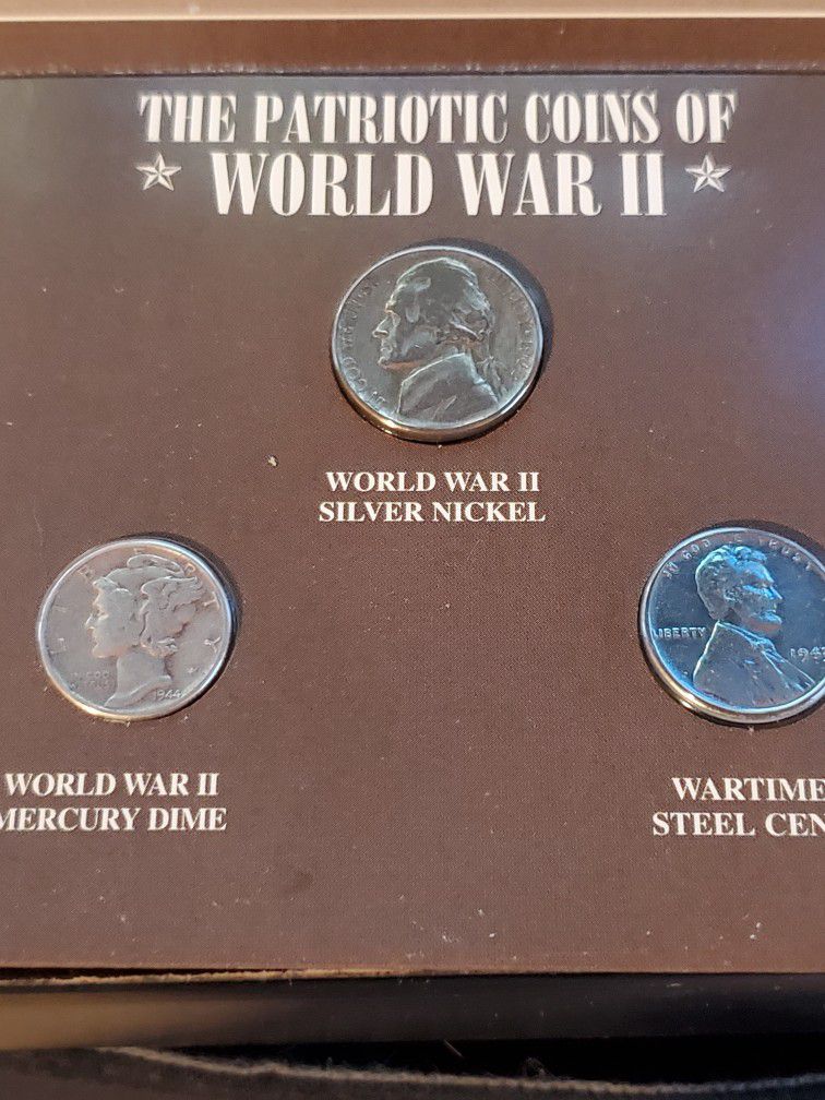 Coins From World War 2 Set.