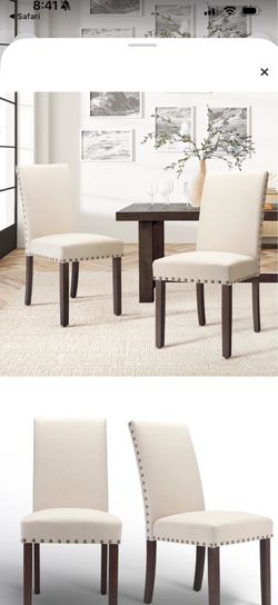 Beige two new chairs