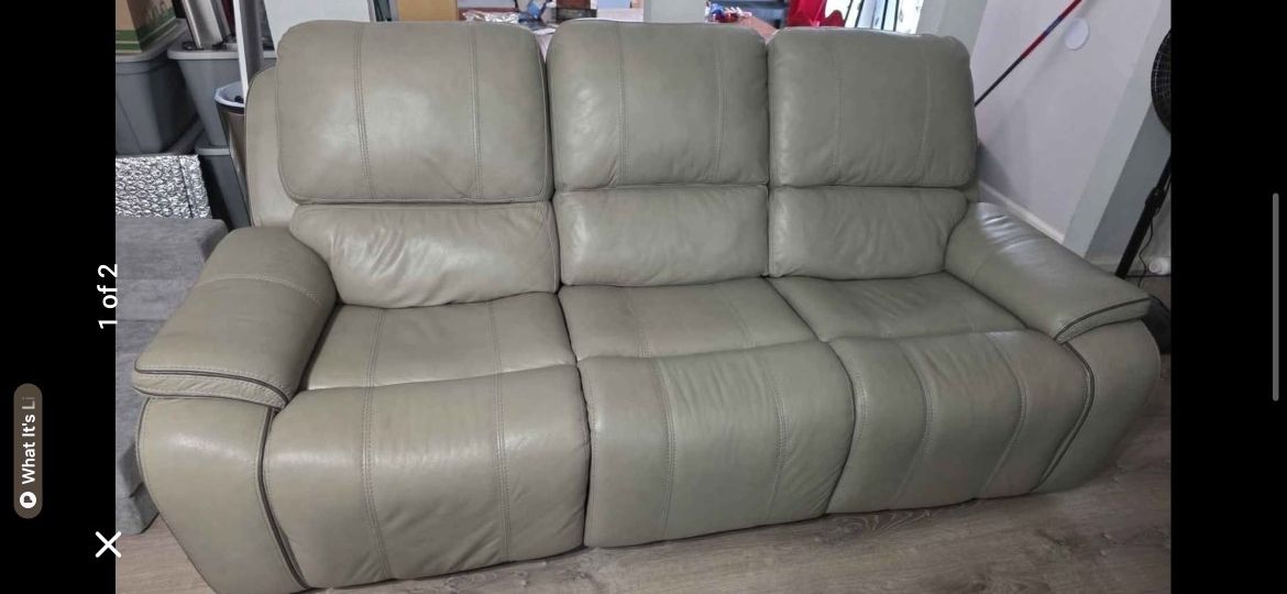 Comfortable Couch with Motorized Recliners & USB Charging