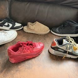 Huge bag with big kids shoes boys and girls size 1-2 asking $150