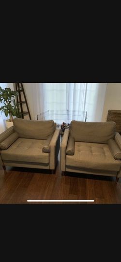 Two large comfy chairs! Huge