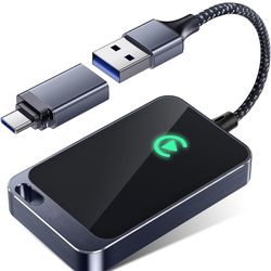 Wireless CarPlay Adapter for Apple iPhone - Multi-User Seamless Connection for Convert Wired to Wireless Car Play Adapter - No Latency from iOS 10+ to