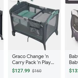 Grayco Pay N Play With Changing Table And Basinet Feature. 