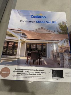 NEW Shade Sail Kit 13’ x 7’ Sahara – Unopened
