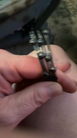 Black Metal Link Bracelet