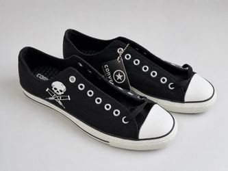 Rare 2006 Converse All Star Jackass Number Two Skull Low Top Shoes Size 10