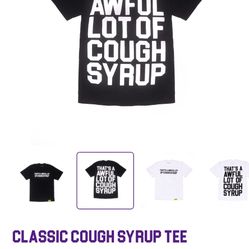That’s an awful lot of cough syrup/alocs tee size L color black
