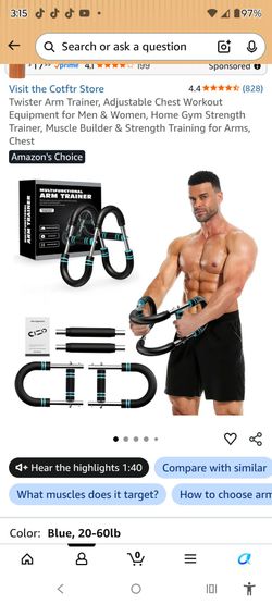 Arm twister exerciser chest trainer