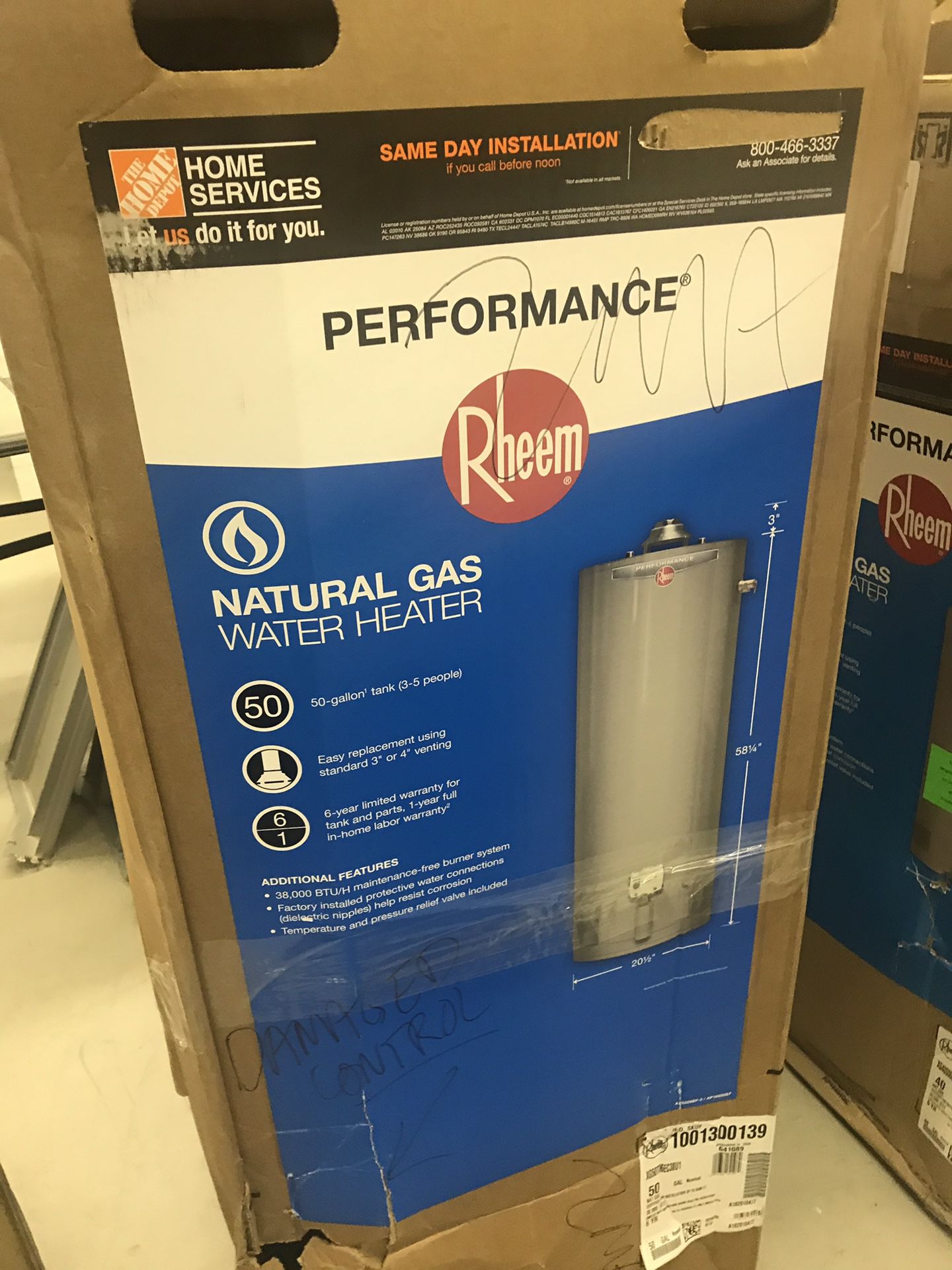 Rheem water heater from $250 and up