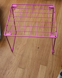 LockerMate Stac-A-Shelf Locker Shelf with Stackable Design, Pink