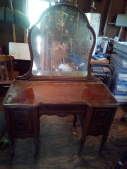 Antique Dresser with Mirror