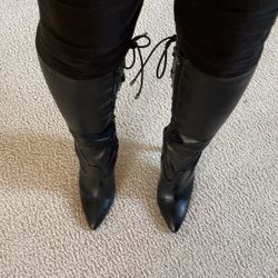 Knee High Lace Up Boots 