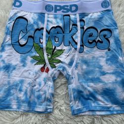 PSD Blue and White Tie-Dye Boxers Size Large,XL