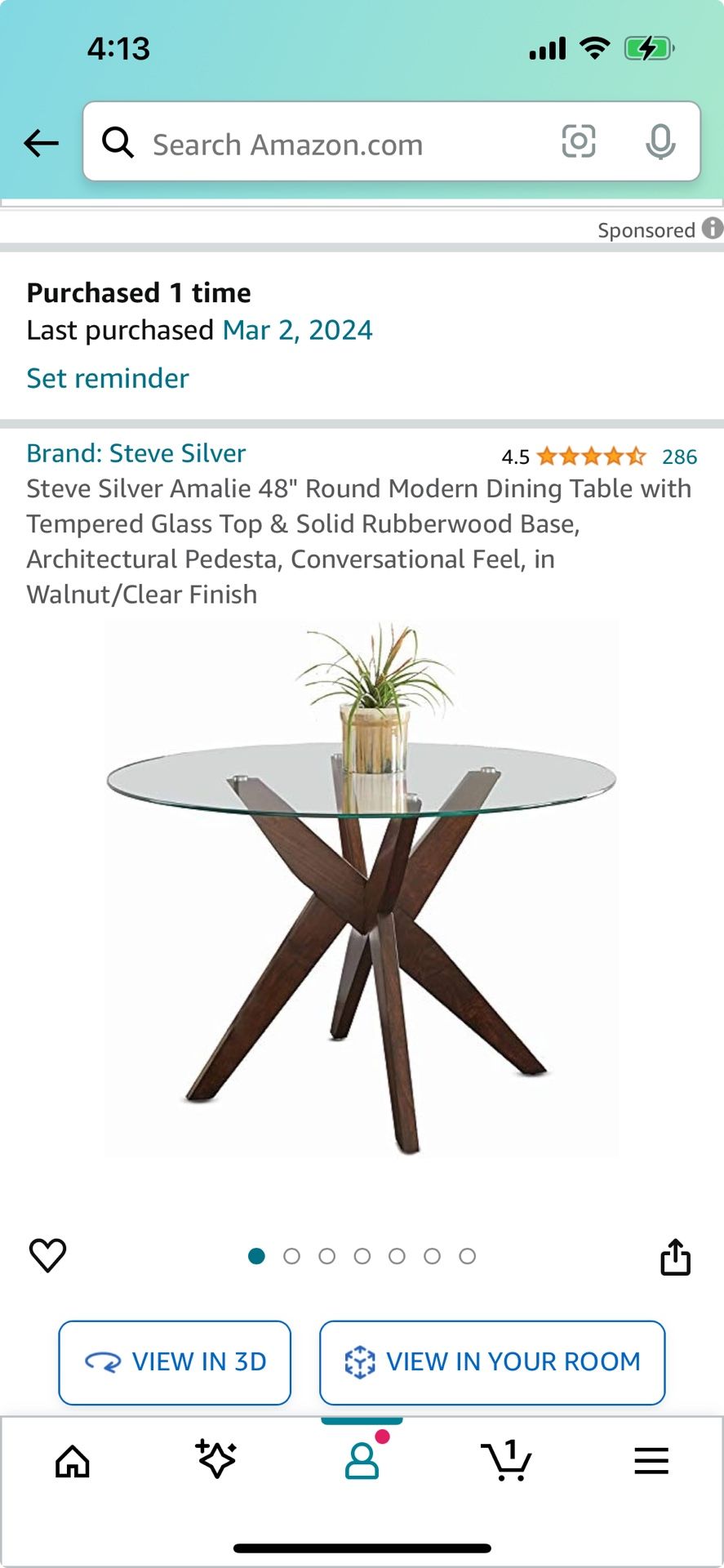 Round  Modern Dining Table 