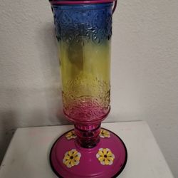 Glass Hummingbird Feeder 