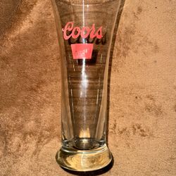 Vintage Coors Banquet tall draft glass