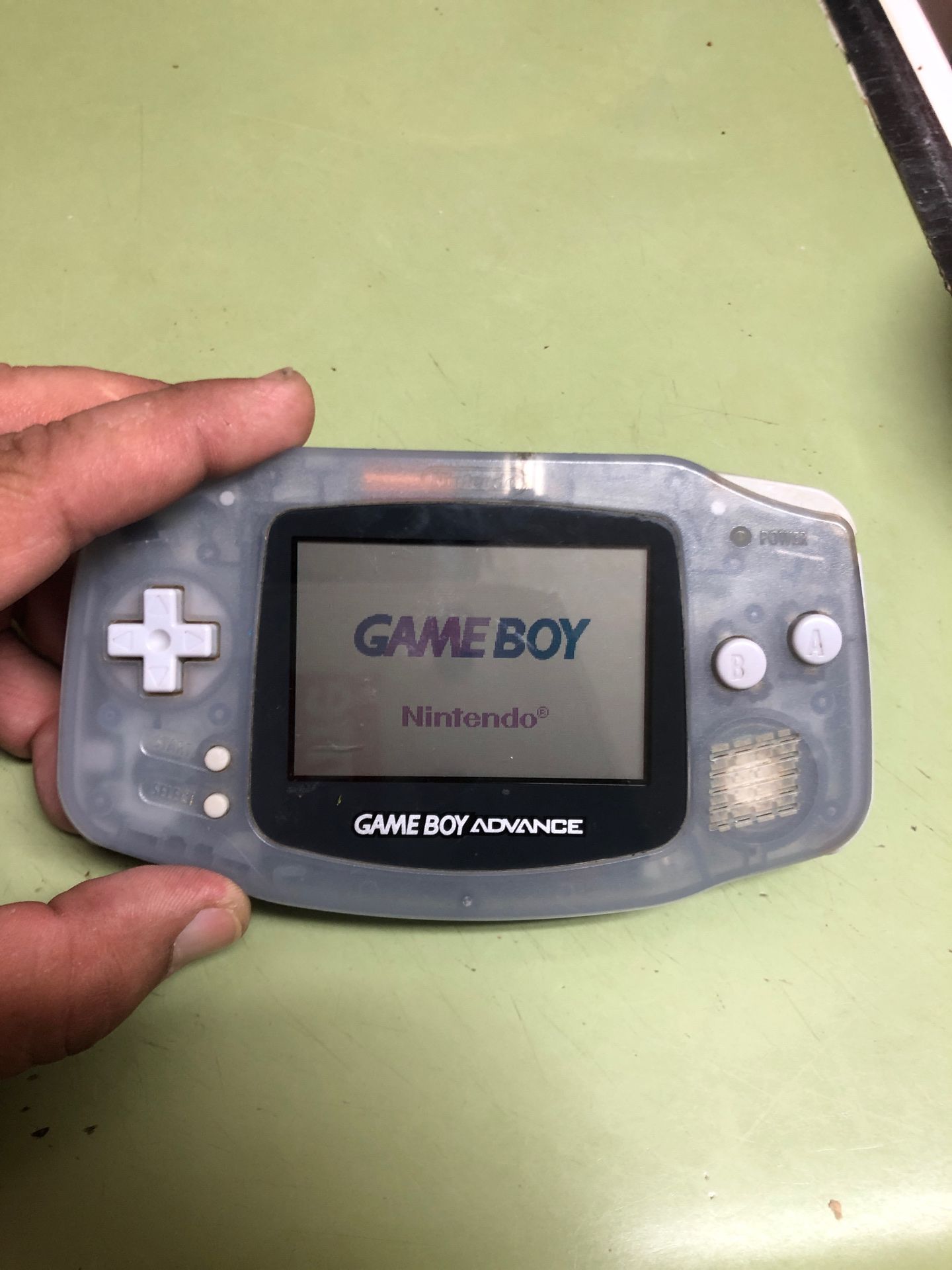 Vintage game boy advance with Mario 2 in great working condition