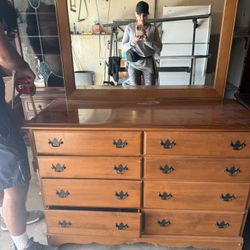 Chest Of Drawers And Mirror 