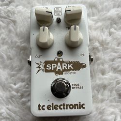 AI Overview    +2 The item shown is a TC Electronic Spark Booster guitar effect pedal