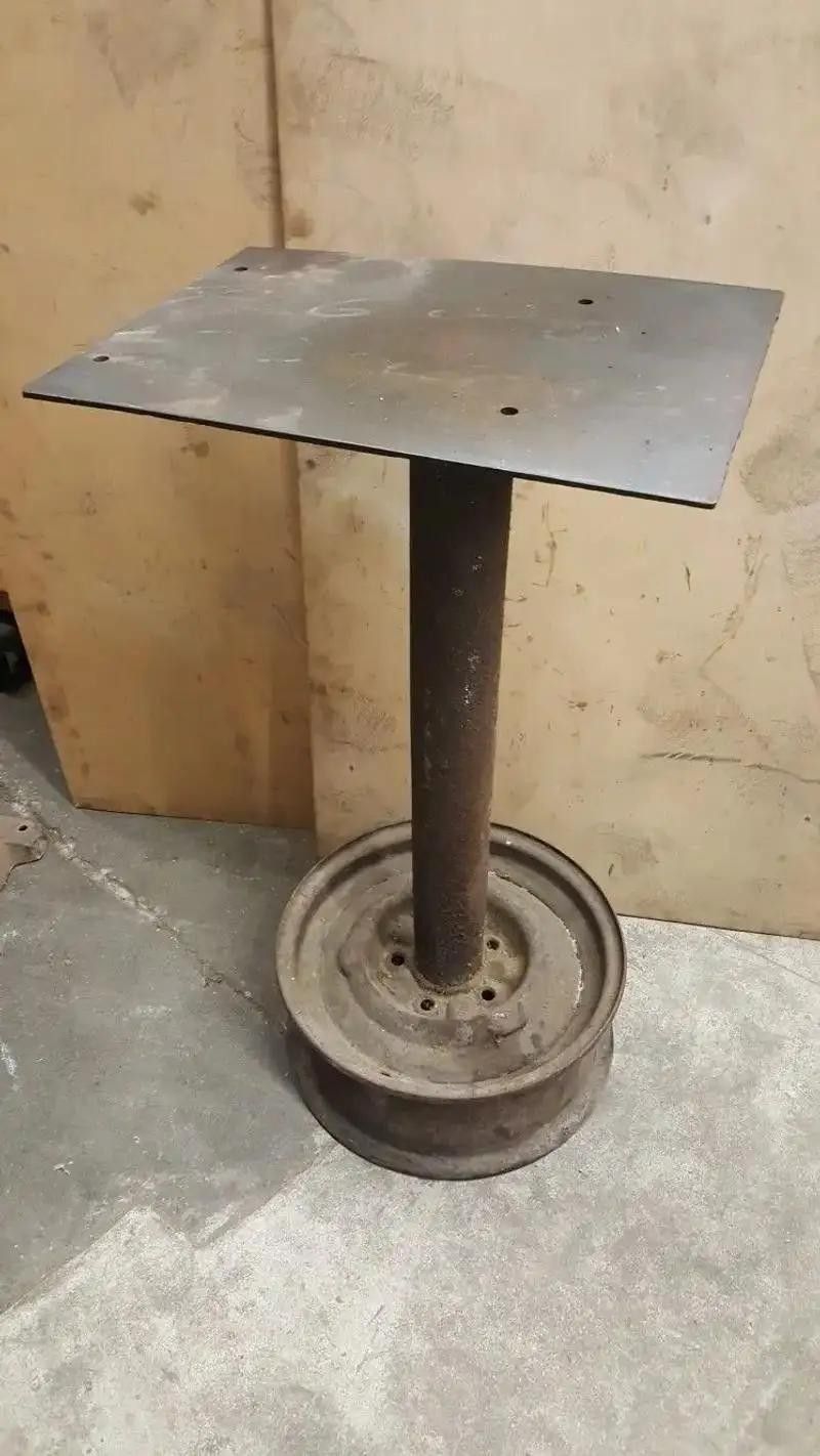 All Metal Pedestal Stand Base Steel Custom Tool Shop Garage Tools Vise Grinder Vice