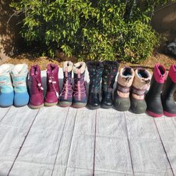 Girls Snow Boots Youth Size 11 (See Description)