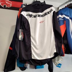 Alpinestars Off-road Jersey Black And White Brand New $35 Each Available In Different Sizes